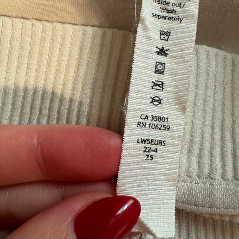 LULULEMON Brushed Softstreme Ribbed Zip Flared Pants 32.5" Inseam - Picture 12 of 13